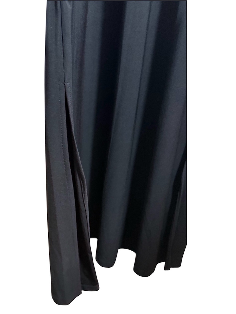 Bar III NWT Black Halter Neck Maxi Dress XL Side Slit Sleeveless Flowy - Picture 2 of 10